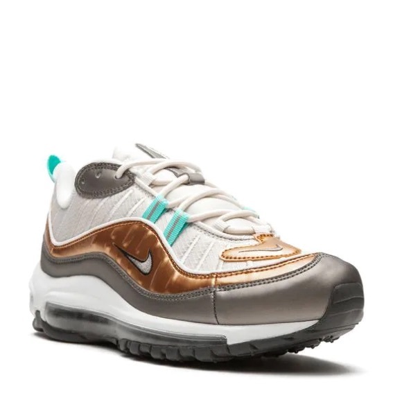 Nike Shoes - Nike Air Max 98 Blue Gold Sneakers